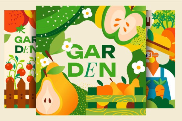 4 Gardening Templates: Fresh Design Assets for Harvest Season