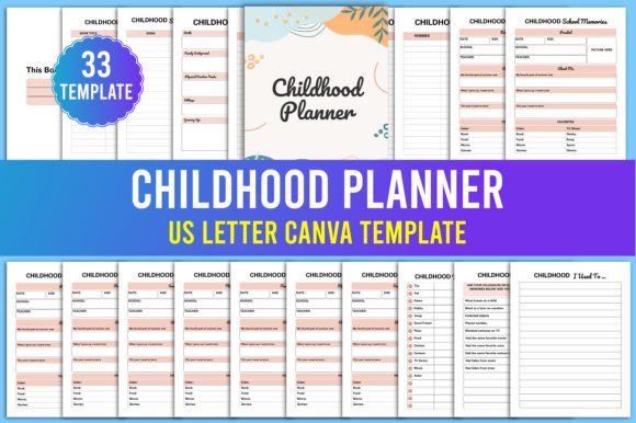 Capture Cherished Moments with Childhood Planner Canva Templates