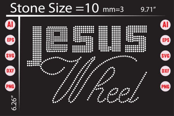 Crafting Faith-Based Designs with Jesus Wheel Rhinestone Templates