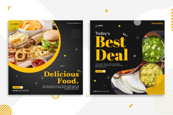 Elevate Your Brand with These Food Social Media Templates