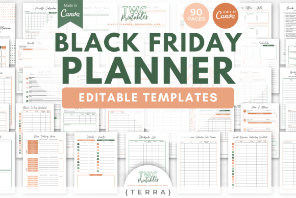 Master Your Holiday Sales: Black Friday Planner Canva Templates
