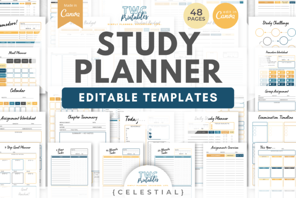 Master Your Schedule with CELESTIA Study Planner Templates