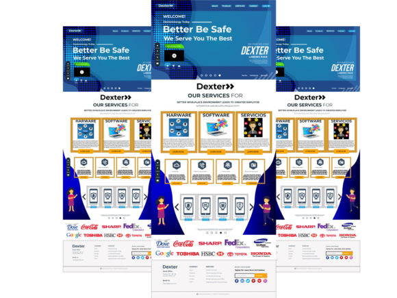 Modern Tech Branding: Landing Pages and Logo Files