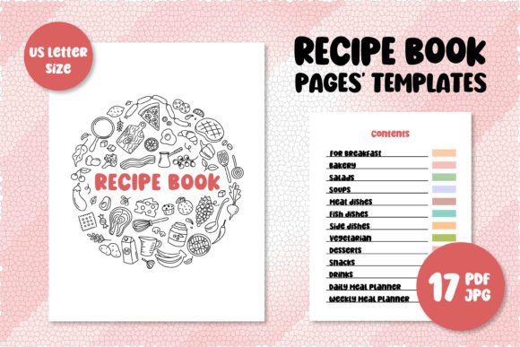Recipe Book Templates | Cooking Planner: Organize Your Culinary Life