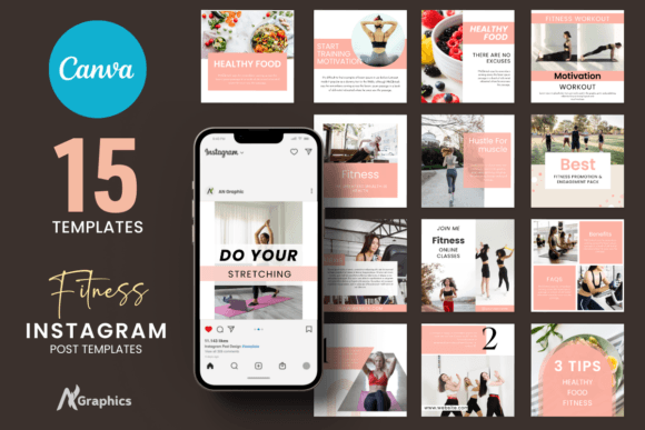 Streamline Your Fitness Marketing with 15 Instagram Templates