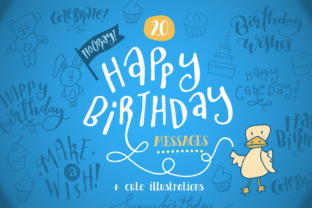 Sweet, Hand-Drawn Birthday Messages & Editable Templates