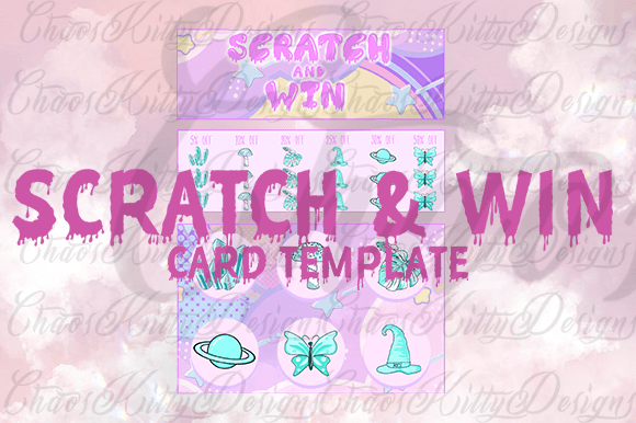 Unique Engagement: Cute Scratch and Win Card Templates